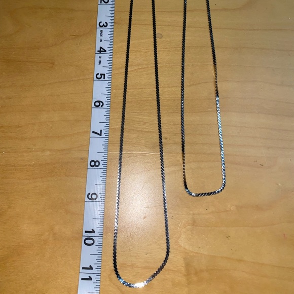 Long Silver Chain Set - Picture 3 of 4